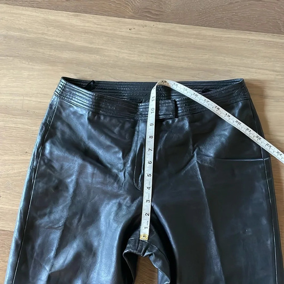 Margaret Godfrey 100% Leather Vintage Straight Leg Size 10 - Picture 6 of 16
